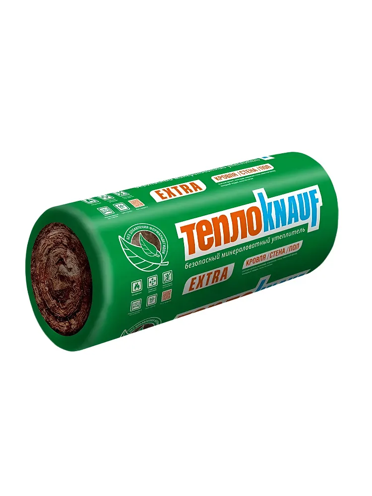 Утеплитель TeploKNAUF Extra 100x1220x4100 мм / 5м2 / 1 рулон - фото 1