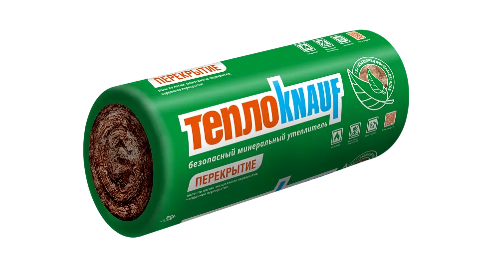 ТеплоКНАУФ для перекрытий 100х1220х7380 / 9 м2 / 1 мат - фото 1